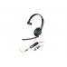 HP Poly Blackwire 5210 Auricular Monoaural con Microfono - Cancelacion de Ruido - Diadema Metalica Acolchada - Almohadillas de Piel Sintetica - Controles en Cable