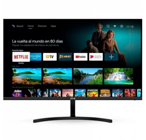 SPC Smart Monitor 27" VA FullHD 1080p WiFi, Bluetooth - Respuesta 16ms - Mando a Distancia - Altavoces Incorporados - 16:9 - USB 2.0, HDMI 1.4 - VESA 100x100mm