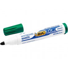 Bic Velleda 1701 ECOlutions Marcadores para Pizarra - Punta Redonda - Trazo de 1.5 mm - Tinta con Base de Alcohol - Ecologico - Borrado Optimo - Color Verde (12 uds)