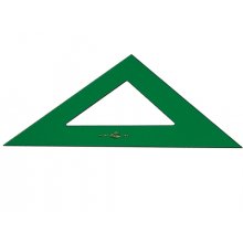 Faber-Castell Escuadra Tecnica 42cm - Sin Graduacion - Color Verde Transparente
