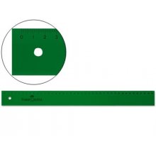 Faber-Castell Regla Tecnica Recta 40cm - Color Verde Transparente