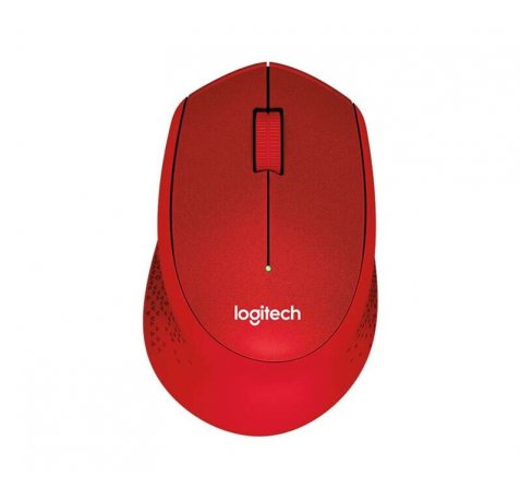Logitech M330 Silent Plus Raton Inalambrico 1000dpi - Silencioso - 3 Botones - Uso Diestro - Color Rojo