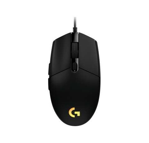 Logitech G203 Lightsync Raton USB 8000dpi - 5 Botones Programables - Iluminacion RGB Lightsync - Uso Diestro - Cable de 2.10m - Color Negro