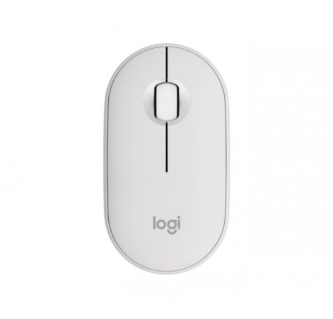 Logitech Pebble Mouse 2 M350s Raton Inalambrico USB 1000dpi - Multidispositivo - Uso Ambidiestro - Color Blanco