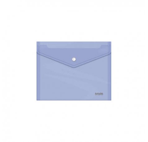 Dohe Sobre con Cierre de Broche - Tamaño A5 - Polipropileno Cristal Transparente 150 Micras - Color Morado
