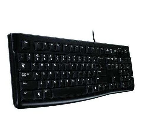 Logitech K120 Teclado USB - Resistente a Salpicaduras - Cable de 1.50m