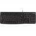 Logitech K120 Teclado USB - Resistente a Salpicaduras - Cable de 1.50m - Color Negro