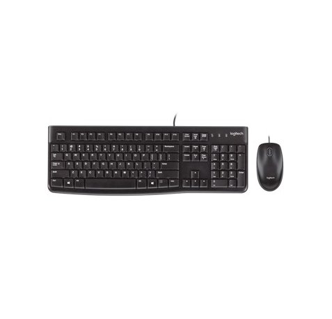 Logitech MK120 Pack USB Teclado Frances + Raton 1000dpi 3 Botones - Uso Ambidiestro