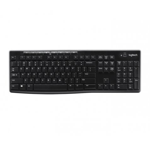 Logitech K270 Teclado Inalambrico USB Frances - Resistente a Salpicaduras - Teclas de Acceso Rapido
