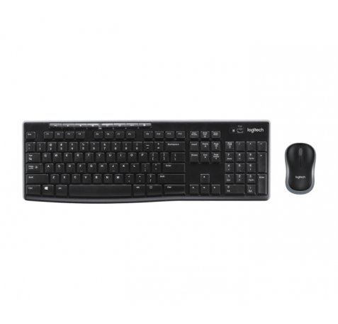 Logitech MK270 Pack Inalambrico USB Teclado Frances Multimedia + Raton 1000dpi 3 Botones - Uso Ambidiestro