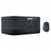 Logitech MK850 Performance Pack Inalambrico USB Teclado con Reposamuñecas + Raton 1000dpi - 7 Botones - Uso Diestro - Color Negro
