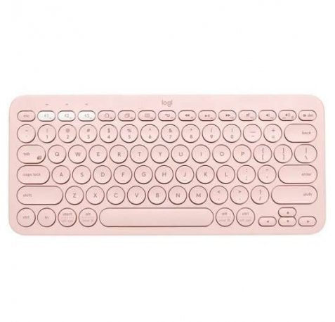 Logitech K380 Teclado Inalambrico Bluetooth - Hasta 3 Dispositivos Simultaneamente - Color Rosa