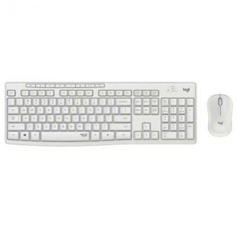 Logitech MK295 Pack Inalambrico Teclado + Raton 1000dpi - 3 Botones - Teclas y Botones Silenciosos - Uso Ambidiestro - Color Blanco