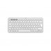 Logitech Pebble Keys 2 K380s Teclado Inalambrico - Bluetooth + RF Logi Bolt - Teclas Silenciosas de Perfil Bajo - Easyâ??Switch para 3 Dispositivos - Formato Mini QWERTY - Bateria hasta 36 Meses - Color Blanco