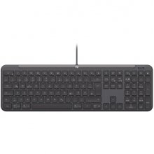 Logitech Signature Slim K620 Teclado USB - Atajos de Productividad con Tecla de IA y Controles de Reunion - DiseÃ±o Slim - Color Grafito
