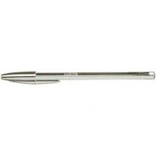 Bic Cristal Shine Boligrafo de Bola - Punta Media de 1.0mm - Tinta con Base de Aceite - Elegante Cuerpo Plateado - Color Negro - Caja de 20 ud (20 uds)