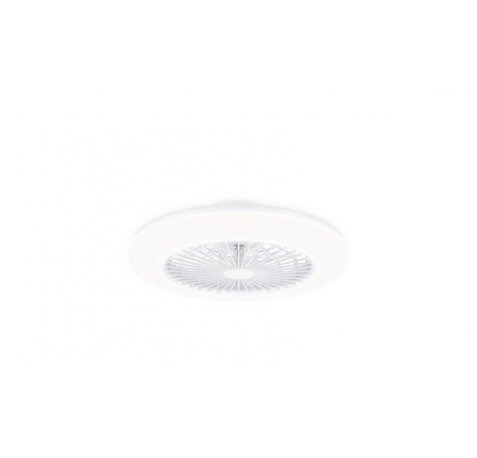 Philips Amigo Flat Fan Ceiling IR RD Ventilador de Techo con Luz LED Hasta 6500K - 60+25W - Mando a Distancia - Color Blanco