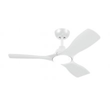 Philips Olas Fan Ceiling Ventilador de Techo con Luz LED Hasta 6500K - Aspas Fijas - 30W Ventilador + 24W Luz - Mando a Distancia - Color Blanco
