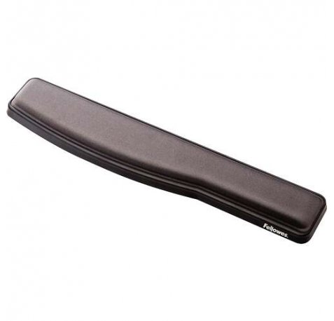 Fellowes Reposamuñecas Premium de Gel para Teclado Ajustable - Angulo y Altura Ajustable - Superficie de Poliester - Color Grafito