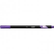 Bic Intensity Fine Rotulador de Punta Fina de 0.8mm - Trazo de 0.4mm - Tinta con Base de Agua - Color Morado (12 uds)