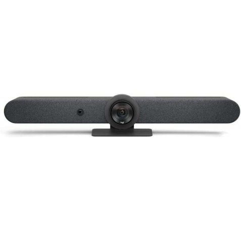 Logitech Rally Bar Sistema de Videoconferencias Ultra HD 4K PTZ WiFi - Todo en Uno - Campo Visual 90º - USB-A, USB-C, HDMI, RJ45 - Mando a Distancia - Color Negro