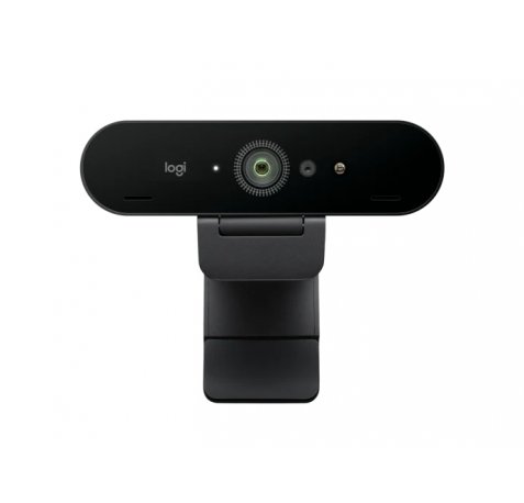 Logitech Brio 4K Webcam - Zom Digital 5X - Enfoque Automatico - Doble Microfono integrado - Negro