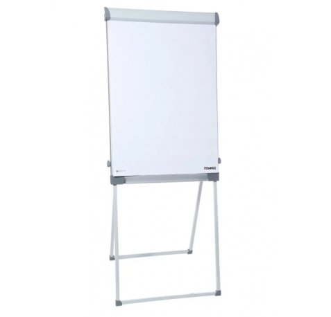 Dahle 96011 Profesional Pizarra/Caballete Metalico 670x950mm - Superficie Magnetica - 2 Portafotos Extraibles - Bandeja para Rotuladores - Color Blanco