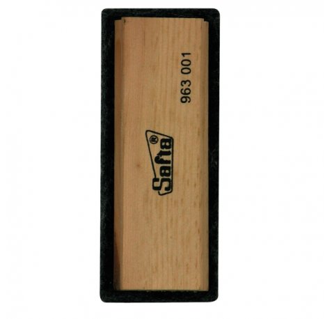 Safta Borrador para Pizarra - Fieltro de Alta Calidad - Ergonomico - Limpieza Efectiva - Mango de Madera - 110x45x35mm - Color Madera Claro