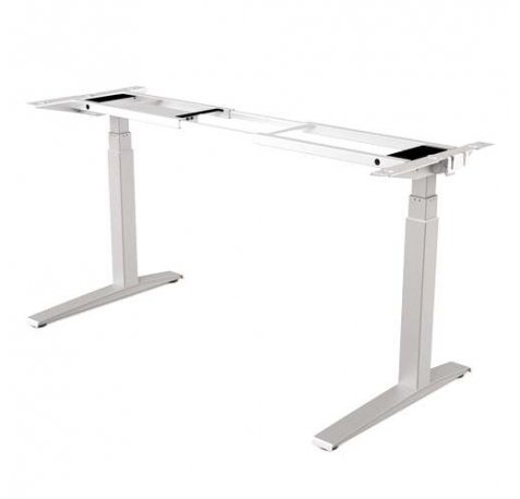 Fellowes Estructura Metálica para Mesa Regulable en Altura Levado - 4 Configuraciones de Memoria - Motor Dual - Silenciosa y Rapida - Color Plata