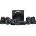 Logitech Z906 Sistema de Altavoces 5.1 THX 1000W - Subwoofer 165W - Dolby & DTS - Mando a Distancia - Color Negro