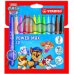 Stabilo Power Max Patrulla Canina Pack de 12 Rotuladores de Punta Gruesa con DiseÃ±os de la Patrulla Canina - Trazo 3mm - Tinta Lavable - No se Seca - Colores Surtidos