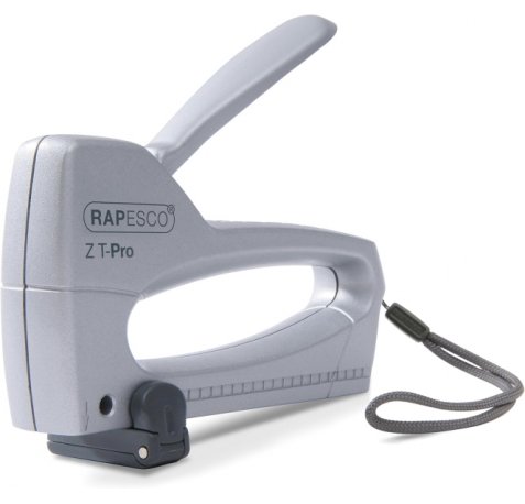 Rapesco Z T-Pro Clavadora/Grapadora - Para Grapas 53/6-8mm - Bloqueo del Mando - Visor del Nivel de Grapas - Color Plata