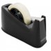 Rapesco Portarollos para Cinta Adhesiva 25mmx66m - Base de Goma Antideslizante - Cinta no Incluida - Color Negro