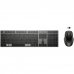 HP 725 Combo Teclado y Raton Inalambricos Multidispositivo Recargables - Bluetooth + 2.4GHz - 22 Teclas Programables - Tecla Copilot - Raton Optico Multiâ??Superficie 4000 DPI con 5 Botones Programables - Color Negro