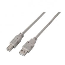 Aisens Cable USB 2.0 Impresora - Tipo A Macho a Tipo B Macho - 1.8m - Color Beige