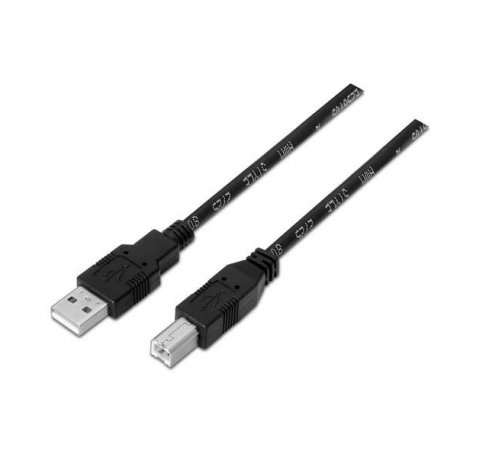 Aisens Cable USB 2.0 Impresora - Tipo A Macho a Tipo B Macho - 4.5m - Color Negro