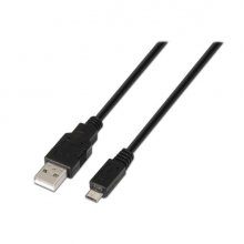 Aisens Cable USB 2.0 - Tipo A Macho a Micro B Macho - 3.0m - Color Negro Aisens Cable USB 2.0 - Tipo A Macho a Micro B Macho - 3.0m - Color Negro