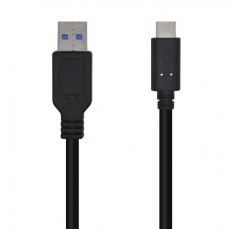 Aisens Cable USB 3.1 Gen2 10Gbps 3A - Tipo USB-C/M-A Macho - 1.5m - Color Negro
