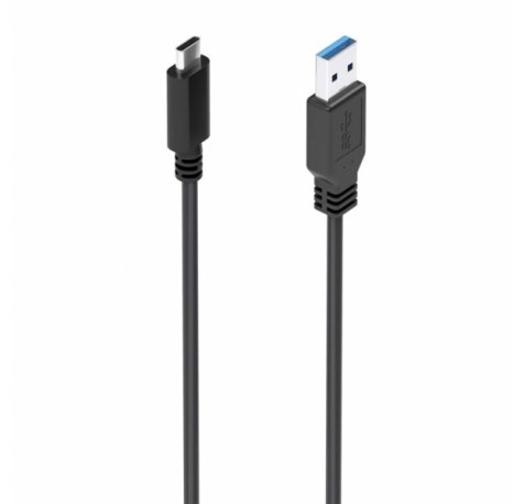 Aisens Cable USB 3.1 Gen2 10Gbps - Conector USB-C a USB-A - Carga hasta 3A - Transferencia 10Gbps - Compatible Thunderbolt 3 - Color Negro