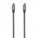 Aisens Cable USB 3.2 Gen2x2 Aluminio 20Gbps 8K@30Hz 5A 100W E-Mark - Tipo USB-C/M-USB-C/M - 3.0m - Color Gris