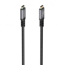 Aisens Cable USB-C Macho - Soporta hasta 100W - Longitud 3m - Velocidad de Transferencia hasta 20Gbps - Resolucion 8K - Aluminio - Color Negro