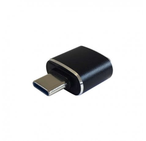 Aisens Mini Adaptador USB 3.1 Gen2 10Gbps 3A - Tipo USB-C/M-A/H - Color Negro
