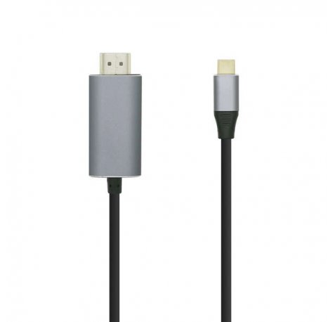 Aisens Cable Conversor USB-C a HDMI 4K@60HZ - USB-C/M-HDMI/M - 1.8M - Color Negro