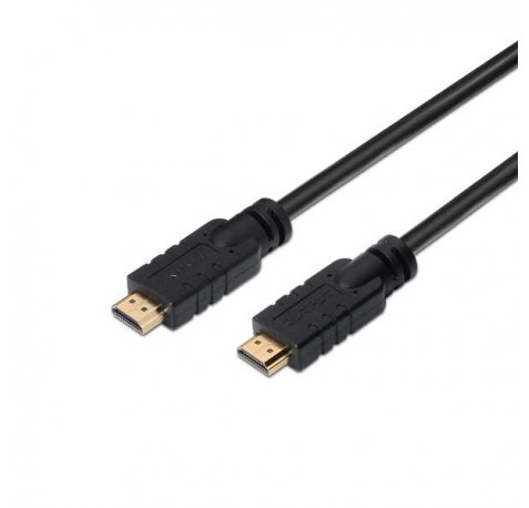 Aisens Cable HDMI Alta Velocidad / HEC con Repetidor - A Macho-A Macho - 30m - Chipset para Amplificar la Señal Full HD - Color Negro