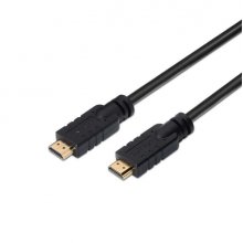 Aisens Cable HDMI V2.0 Premium Alta Velocidad/ HEC 4K@60HZ 18GBPS con Repetidor - A/M-A/M - 25m - Color Negro