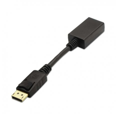 Aisens Conversor Displayport a HDMI - DP/M-HDMI A Hembra - 15cm - Color Negro