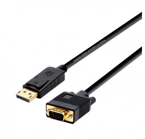 Aisens Cable Conversor Displayport a VGA - DP/M-VGA/M - 2.0m - Color Negro