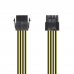 Aisens Cable Alimentacion - 8 Pin/H-4+4 Pin/M - 30cm - Color Negro
