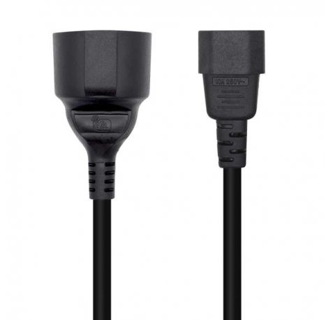 Aisens Cable Alimentacion 16A - C14/M A CEE7/H - 25cm - Color Negro