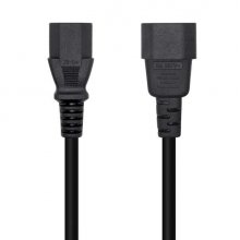 Aisens Cable Alimentacion CPU - C13/H-C14/M - 10m - 100% Cobre Puro AWG18 - Color Negro